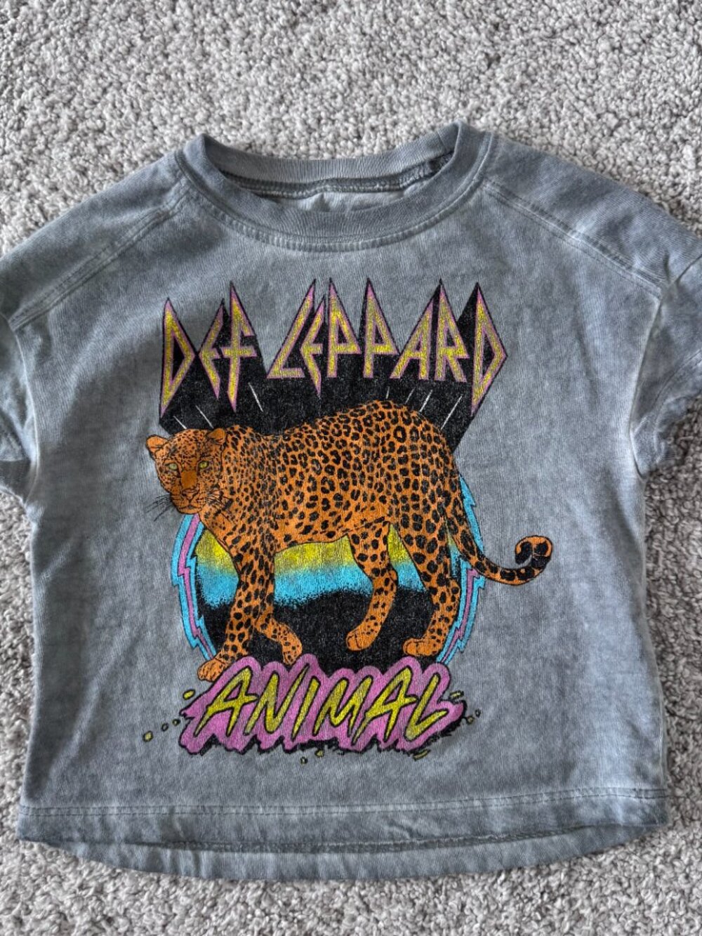 Girls Size 2T Def Leppard Graphic Tee, Short Sleeve T-Shirt - Picture 3 of 7